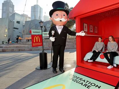 Promoción del regreso del juego del Monopoly de McDonald’s en Melbourne, Australia, en 2016. En vídeo, el tráiler del documental.