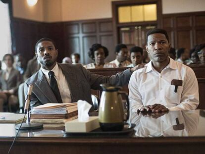 Michael B. Jordan y Jamie Foxx en 'Cuestión de justicia'. En vídeo, un adelanto de la película.
