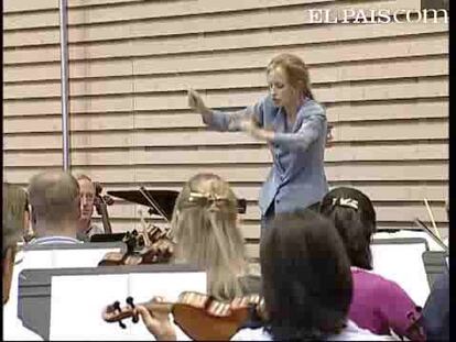 Inma Shara y la Sinfónica de Madrid: un ensayo de cine