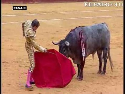 Tanto con el capote como con la muleta, el valenciano José Calvo ha demostrado esta tarde en Fallas su buen concepto del toreo. A él fue a parar el mejor lote de una complicada corrida de Adolfo Martín, con la que poco pudieron hacer El Califa y José Luis Moreno.      <a href="http://elpais-com.zproxy.org/toros/feria-de-fallas/"><b>Vídeos de la Feria de Fallas</b></a>