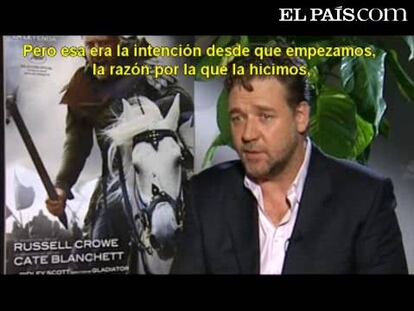 Hablamos con el actor protagonista de la película 'Robin Hood'. La nueva colaboración entre el actor y el realizador Ridley Scott inaugura el Festival de Cannes y se estrena este jueves en todo España.