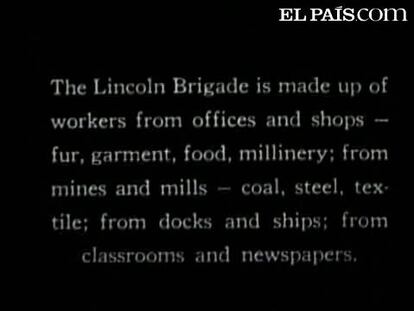 Con la Brigada Licoln en España