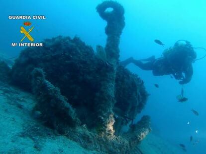 La Guardia Civil localiza un galeón en una operación contra el expolio submarino