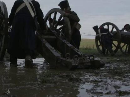 Tráiler de la película panorámica que se puede ver en el memorial de Waterloo.