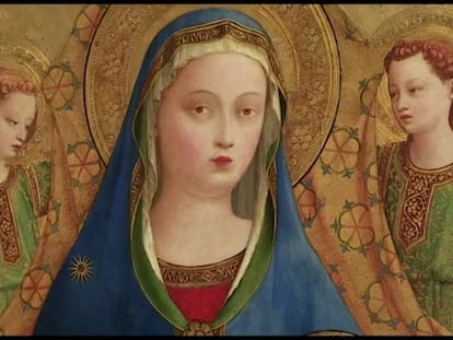 El oro de Fra Angelico multiplica la luz del claustro del Prado