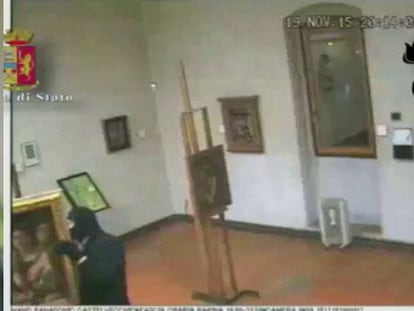 Se difunde el vídeo del robo de varios cuadros en un museo de Verona