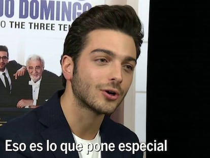 Los integrantes de Il Volo presentan 'Notte magica' con la colaboración de Plácido Domingo.