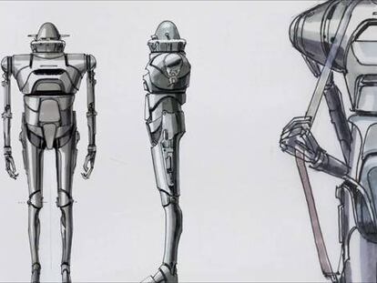 Extracto del material inédito de 'Rogue one' sobre la creación del robot K-2SO.