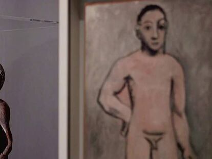 Algunas de las piezas de la exposición 'Picasso Primitivo'.