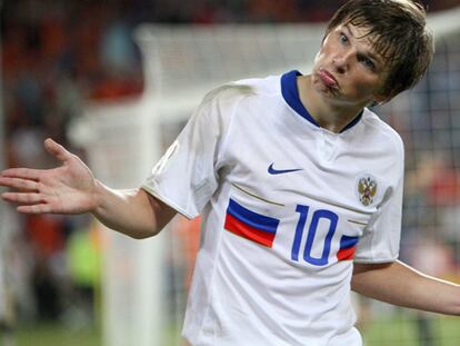 Arshavin, al mando de Rusia