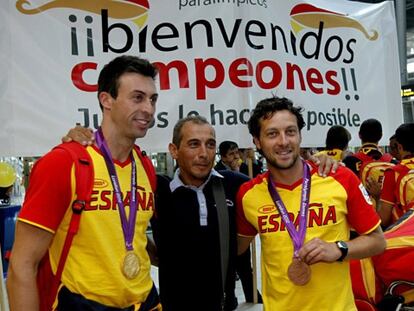 Llegada de los deportistas paralímpicos españoles.