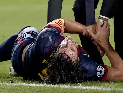 Puyol, ayer en Da Luz.