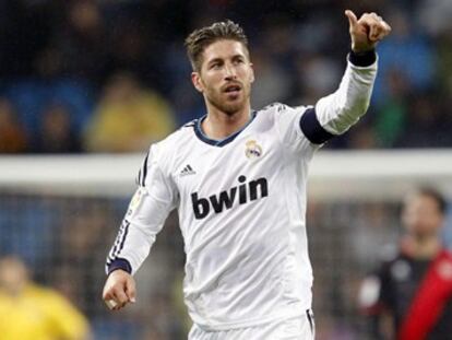Ramos celebra su gol al Rayo