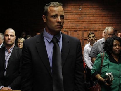 Pistorius, durante el juicio.