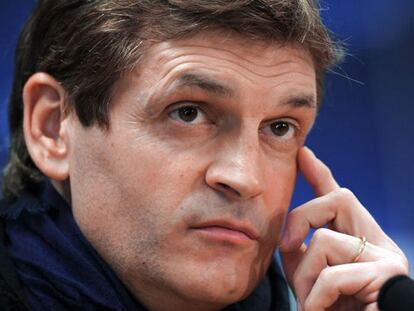 Vilanova, durante la rueda de prensa.
