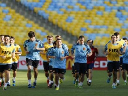 Entrenamiento de la selección en Maracaná.