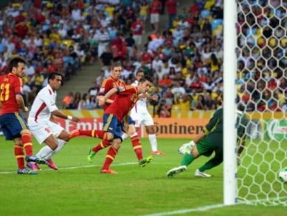 Uno de los goles de la selección española