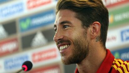 Ramos, durante la rueda de prensa (FOTO: EFE / VIDEO: ATLAS)