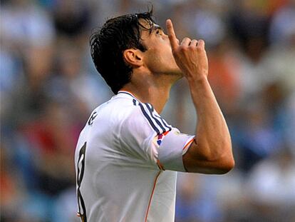 Kaká, durante el partido ante el Deportivo.