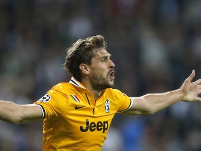 Llorente celebra su gol al Madrid.