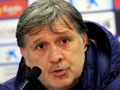 Tata Martino en rueda de prensa. VÍDEO: ATLAS.
