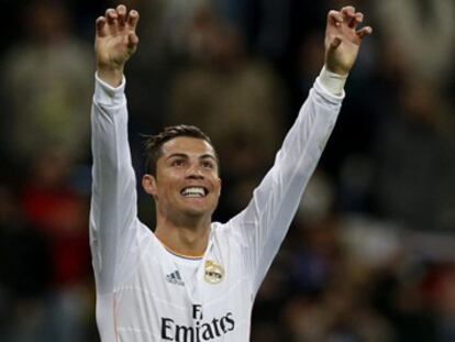 Cristiano celebra uno de sus goles