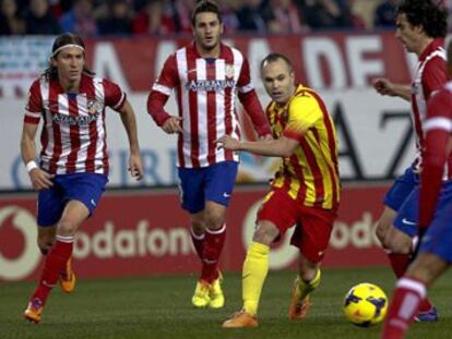 Atlético, 0; Barcelona, 0