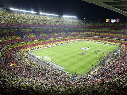 Visão panorâmica do Camp Nou.