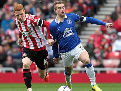 Deulofeu, en un partido ante el Sunderland.