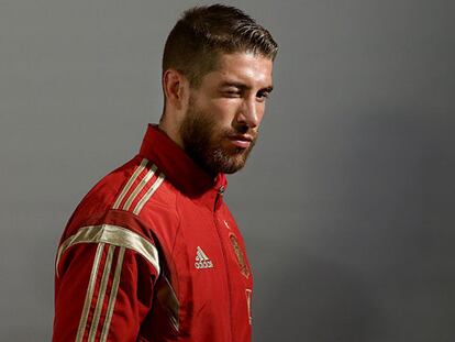 Ramos y Alba en la rueda de prensa.