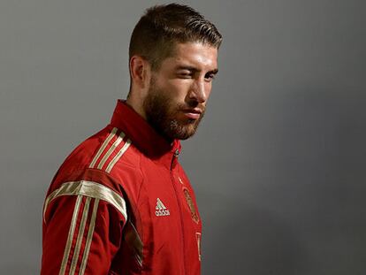 Ramos y Alba en la rueda de prensa.