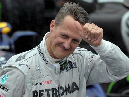 Schumacher en el circuito de Interlagos en noviembre de 2012.