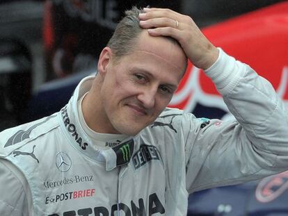 Schumacher en una foto de 2012 tras el Gran Premio de Brasil.