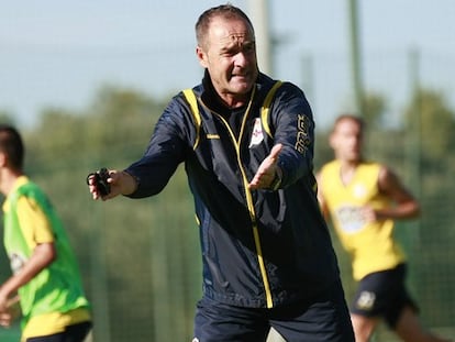 Víctor Fernandez, en un entrenamiento.