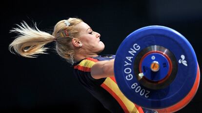 En la foto, Lidia Valentín, en el Mundial de 2009.