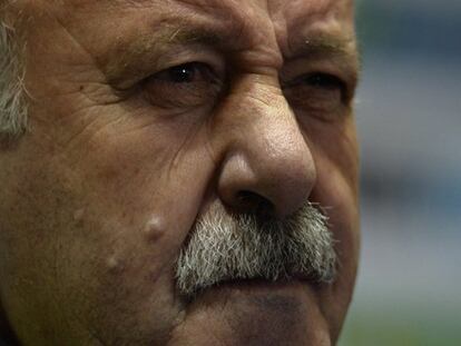 Del Bosque, durante la rueda de prensa en Vigo. / Foto: AFP / Vídeo: ATLAS