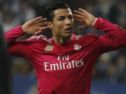 Cristiano celebra el 0-1 contra el Schalke.