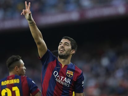 <b>Vídeo | Rueda de prensa de Luis Enrique (ATLAS).</b>/ Foto: Luis Suárez celebra su segundo gol al Getafe (AFP)