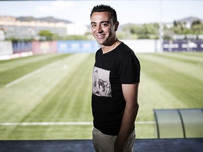 Xavi Hernández, este lunes en el suplemento de El PAÍS Deportes