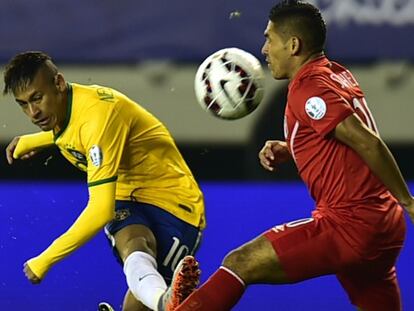 Brasil gana sobre la hora