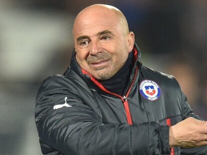 Sampaoli, durante un partido de Chile. / (AFP) Vídeo: ATLAS