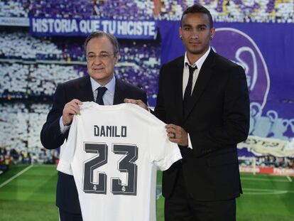 Danilo, en su presentación con el Madrid. Foto: EFE/ Vídeo: ATLAS