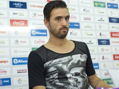 Nuno Silva, en su presentación con el Jaén.