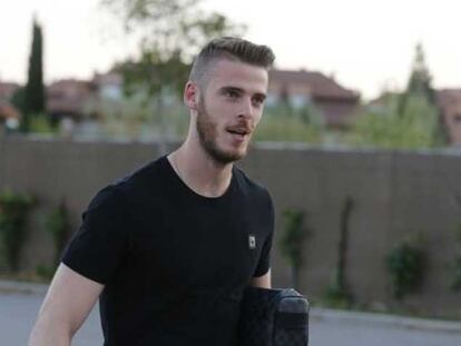 Llegada este martes de De Gea a la concentración de la selección española