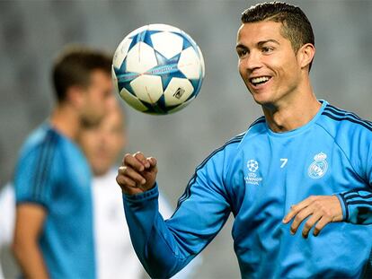 Ronaldo durante un entrenamiento