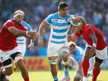 Pablo Matera durante el Argentina-Tonga. / Stu Forster (Getty Images)