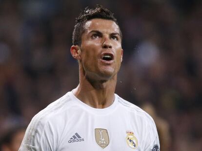 Ronaldo durante o partido contra o PSG.