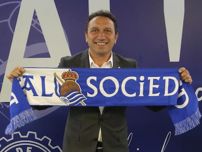 Eusebio, en su presentación con la Real. /Foto: J.HÉRNANDEZ / Vídeo: ATLAS