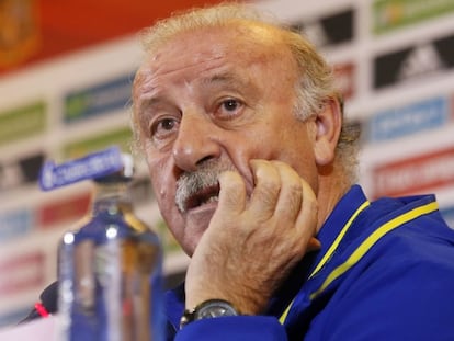 Del Bosque durante la rueda de prensa. FOTO: AFP / VÍDEO: ATLAS