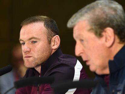 Rooney y Hodgson, durante la rueda de prensa./ Foto: GETTY/ Vídeo: ATLAS